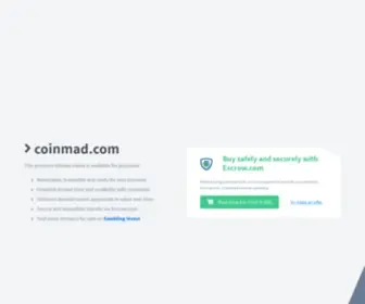 Coinmad.com(Domain name is for sale) Screenshot