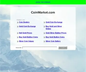 Coinmarket.com(Domain name is for sale) Screenshot