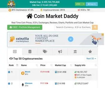 Coinmarketdaddy.com(Cryptocurrency Live Prices) Screenshot