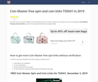 Coinmasterfreespins.today(Coin Master free spin and coin links DAILY) Screenshot