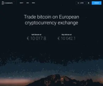 Coinmate.io(Cryptocurrency exchange) Screenshot