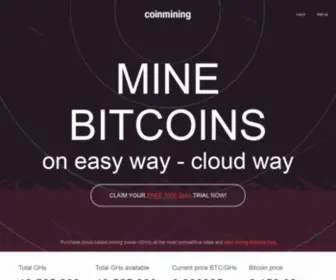 Coinmining.me(BTC mining) Screenshot