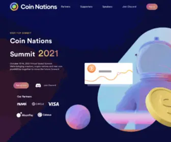 Coinnations.com(Coin Nations Summit 2021) Screenshot