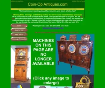 Coinopantiques.com(Antique slot machines) Screenshot