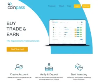 Coinpass.com(Buy Sell and Trade Cryptocurrency Instantly) Screenshot