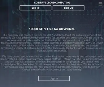 Coinpays.cc(Coinpays Cloud Computing) Screenshot