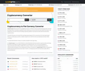 Coinprice.guru(Cryptocurrency Converter) Screenshot