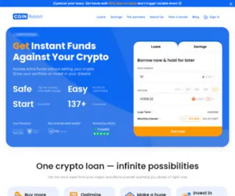 Coinrabbit.io(Getting a loan against crypto) Screenshot