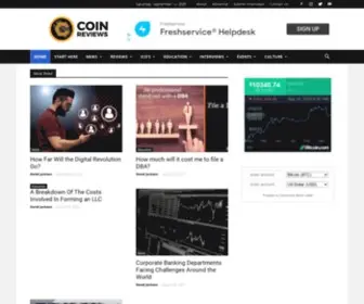 Coinreviews.io(Cryptocurrency Reviews) Screenshot