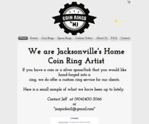 Coinringsbymj.com(Coin Rings) Screenshot