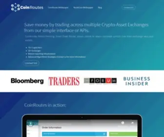 Coinroutes.com(CoinRoutes) Screenshot