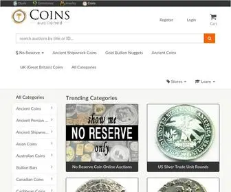 Coins-Auctioned.com Screenshot