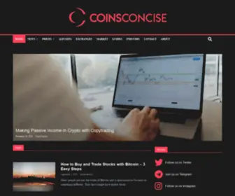 Coinsconcise.com(Coinsconcise) Screenshot