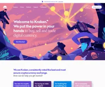 Coinsetter.com(One moment while we securely connect you to Kraken) Screenshot