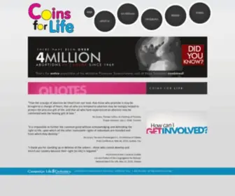 Coinsforlife.org(Coins for Life) Screenshot