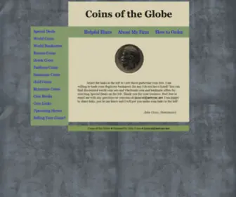 Coinsoftheglobe.com(Coins of the Globe) Screenshot