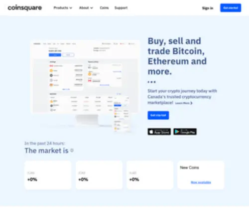 Coinsquare.io(Buy Bitcoin) Screenshot