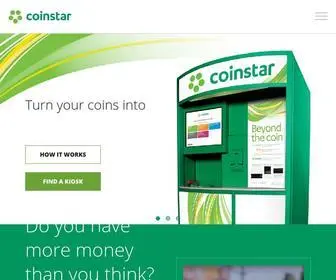 Coinstar.com(Cash in coins at Coinstar) Screenshot