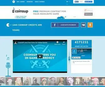 Coinsup.com(Piqqin mobile advertising agency) Screenshot