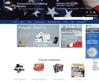 Coinsupplyexpress.com(Shop thousands of coin collecting supplies at inc) Screenshot