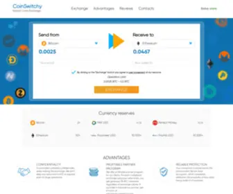 Coinswitchy.com(Instant Coins Exchange) Screenshot