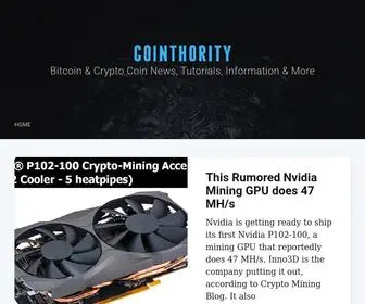 Cointhority.com(Bitcoin & Crypto Currency News & More) Screenshot