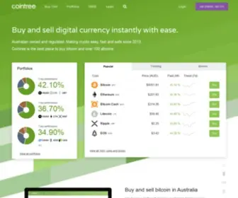 Cointree.com.au(Cryptocurrency Exchange in Australia) Screenshot