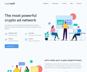 Coinverti.com(Crypto and Bitcoin Advertising Network) Screenshot