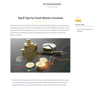 Coinvestment.biz(Cryptocurrency Blog) Screenshot