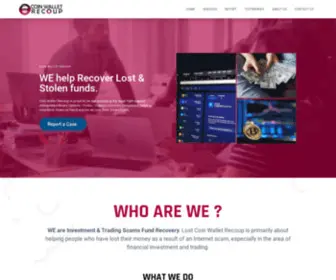 Coinwalletrecoup.com(Investigative and consulting service) Screenshot