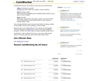 Coinworker.com(◌) Screenshot