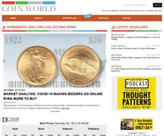 Coinworld.com(Coin Collecting & Numismatic Magazine) Screenshot