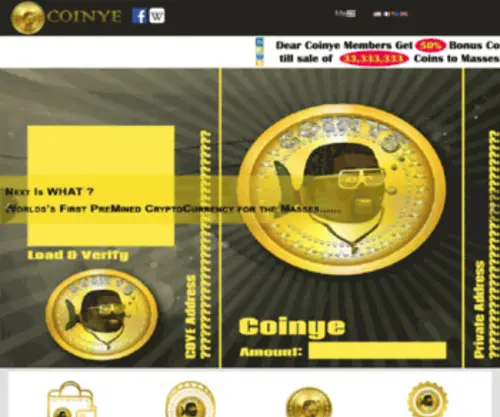 Coinyecoins.com(Coinyecoins) Screenshot