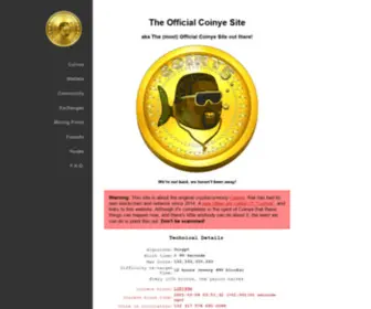 Coinye.net(The Official Coinye Site) Screenshot