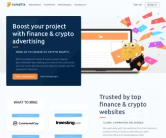 Coinzilla.com(Join The Top Finance & Crypto Ad Network) Screenshot