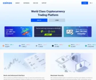 Coinzo.com(Connection timed out) Screenshot