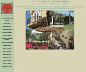 Coiw.com(CUSTOM ORNAMENTAL IRON WORKS) Screenshot