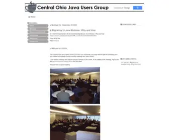 Cojug.com(Central Ohio Java Users Group (COJUG)) Screenshot