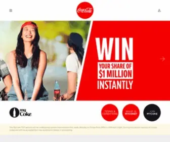 Coke.co.nz(Coca-Cola) Screenshot