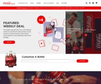 Cokestore.com(Custom Coke Bottles & Coca) Screenshot