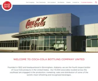 Cokeunited.com(Coca-Cola UNITED) Screenshot