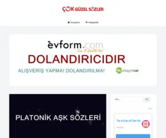 Cokguzelsozler.org(Güzel) Screenshot