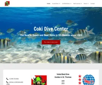 Cokidive.com(Coki Dive Center) Screenshot