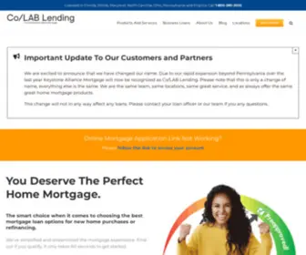 Colablending.com(Co/LAB Lending) Screenshot