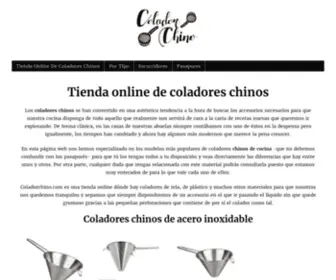 Coladorchino.com(Coladores chinos online) Screenshot