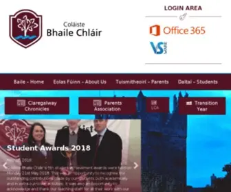 Colaistebhailechlair.com(Coláiste Bhaile Chláir) Screenshot