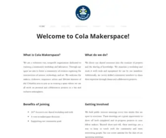 Colamakerspace.com(Cola Makerspace) Screenshot