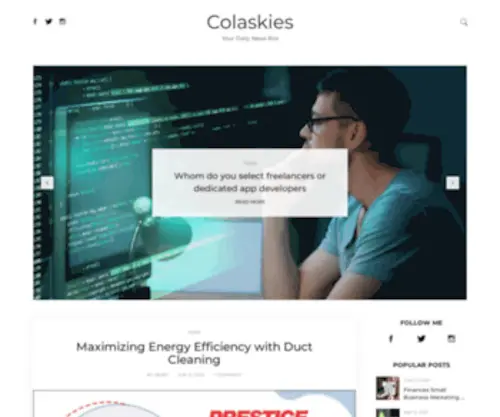 Colaskies.com(ColaSkies Blog Site) Screenshot