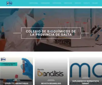 Colbiosa.com.ar(Colegio de Bioquímicos de la Provincia de Salta) Screenshot