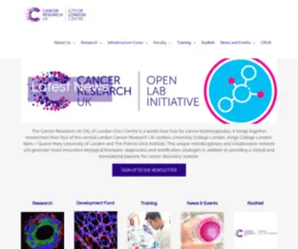 Colcc.ac.uk(Cancer Research) Screenshot